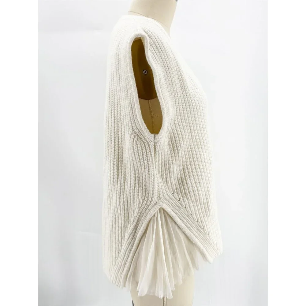 CO|TE Knit Sweater Vest Ribbed Design w/ Decorative Applique M - Picture 3 of 10